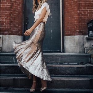 NWOT Jenny Yoo Cosmos Sequin Skirt, size 0